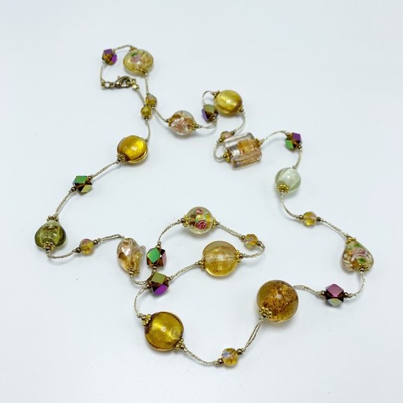 Crystal Beaded Costume Necklace - Picture 3 of 6
